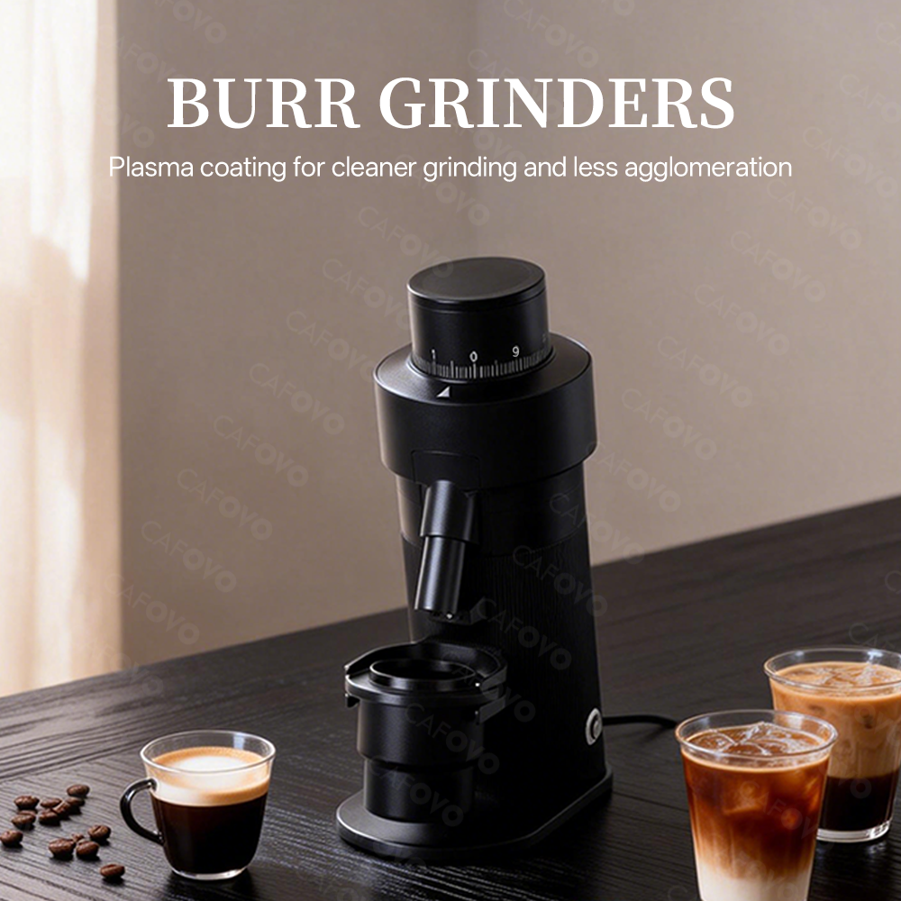 CAFOVO FR-G564F Professional Flat Burr Coffee Grinder
