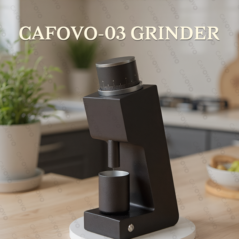 CAFOVO FR-G005C 48mm Conical Burr Electric Single-Dose Coffee Grinder