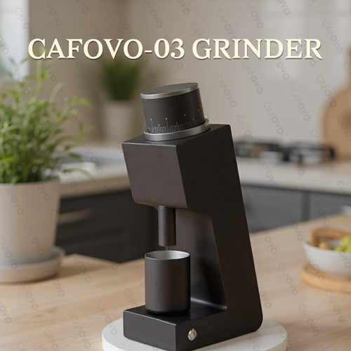 CAFOVO FR-G005C 48mm Conical Burr Electric Single-Dose Coffee Grinder