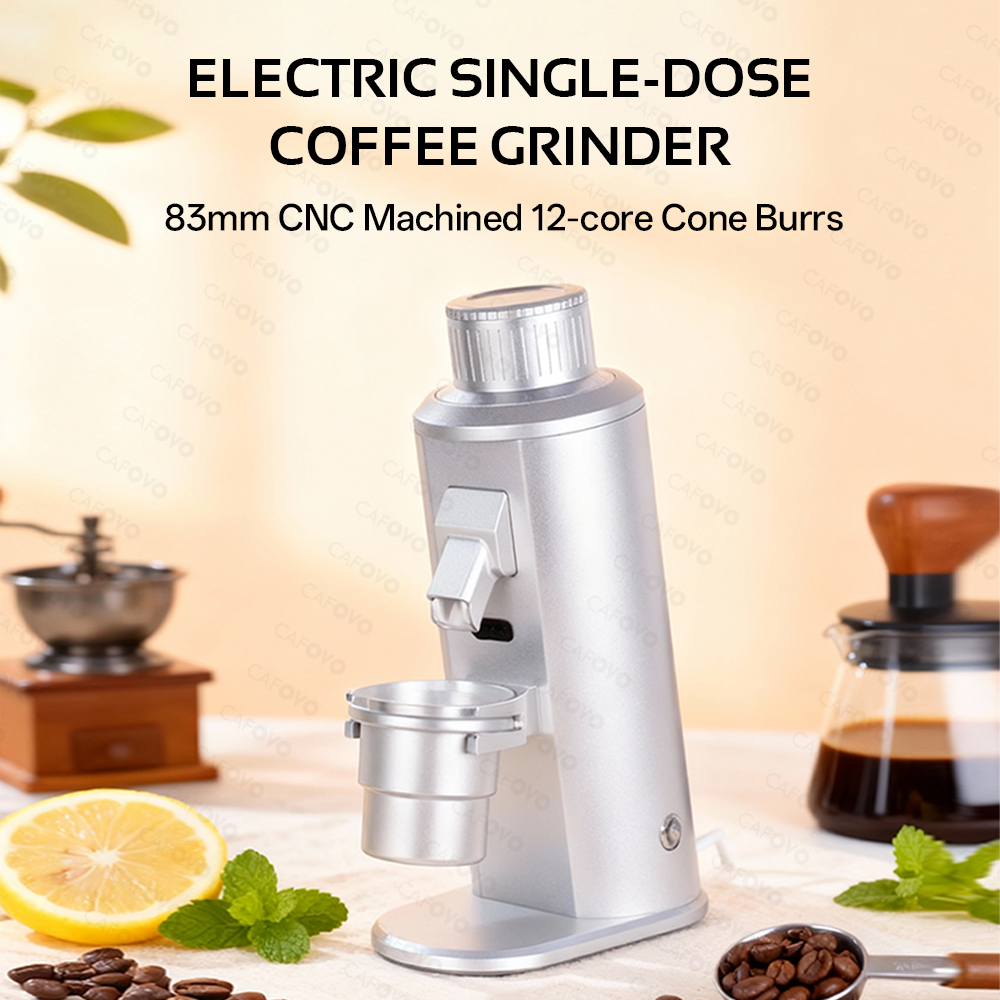 CAFOVO FR-G183C 83mm Conical Burr Electric Single-Dose Coffee Grinder