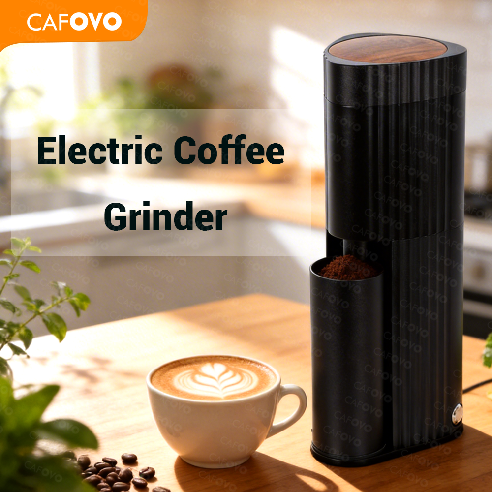 CAFOVO FR-G448C 48mm 7-Core Stainless Steel Burr Electric Single-Dose Coffee Grinder