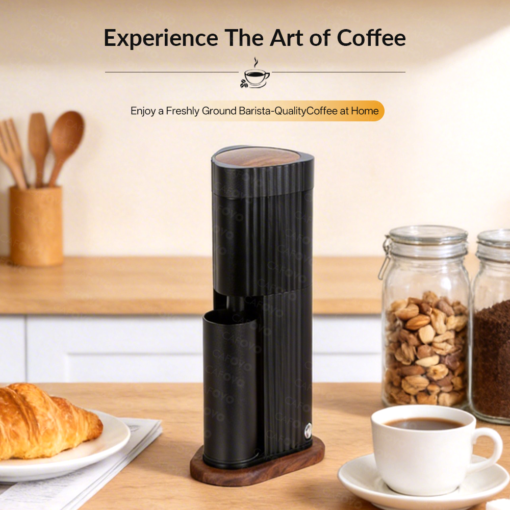 CAFOVO FR-G448C 48mm 7-Core Stainless Steel Burr Electric Single-Dose Coffee Grinder