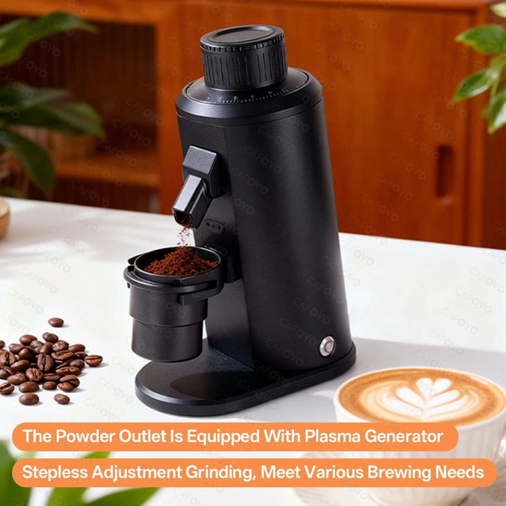 CAFOVO FR-G155CV Electric Coffee Grinder With 55mm 7-Core Stainless Steel Conical Burr For Espresso American Coffee