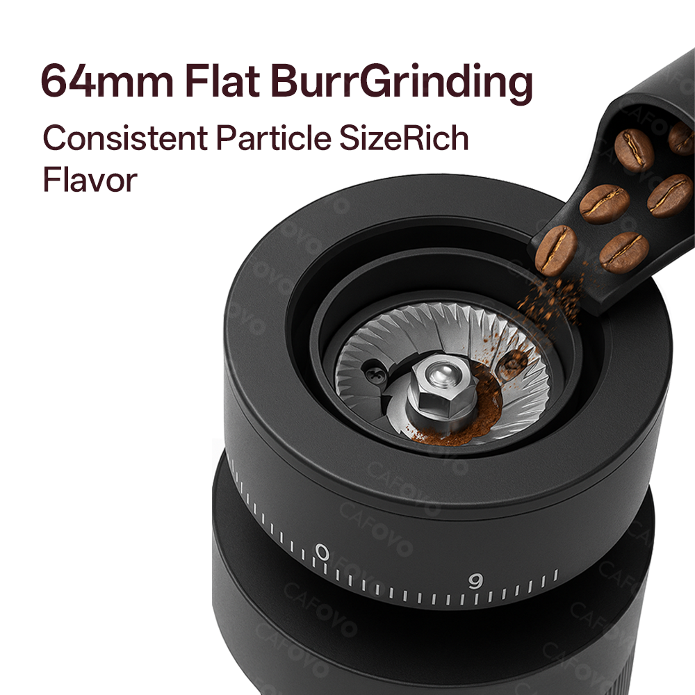 CAFOVO FR-G564F Professional Flat Burr Coffee Grinder