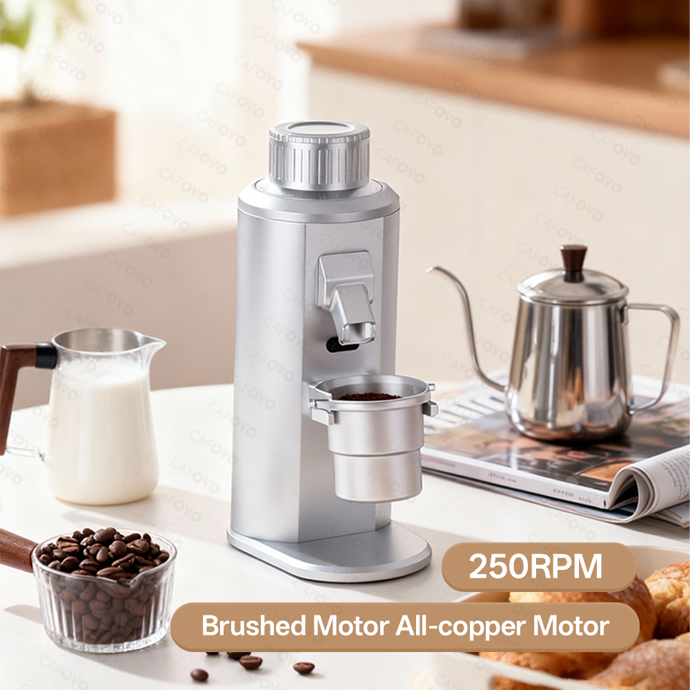 CAFOVO FR-G183C 83mm Conical Burr Electric Single-Dose Coffee Grinder