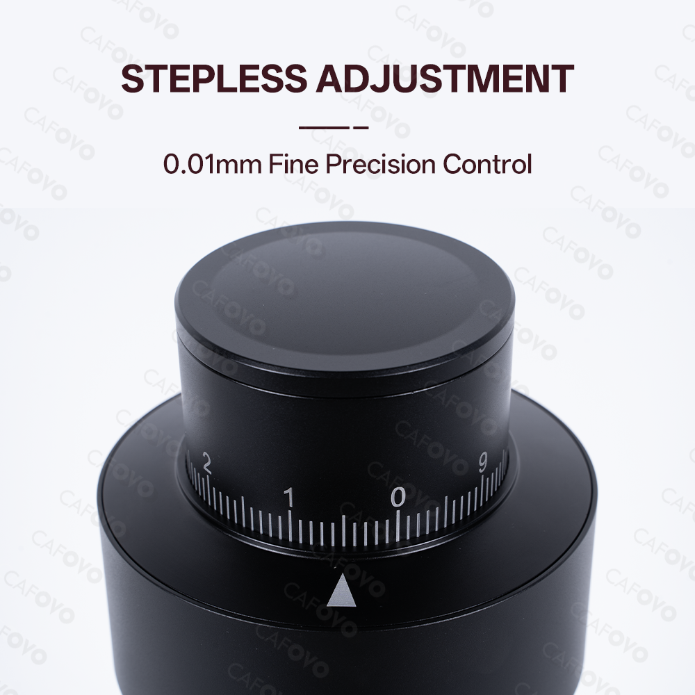 CAFOVO FR-G564FV Electric Coffee Grinder With 64mm Flat Burrs For Espresso American Coffee