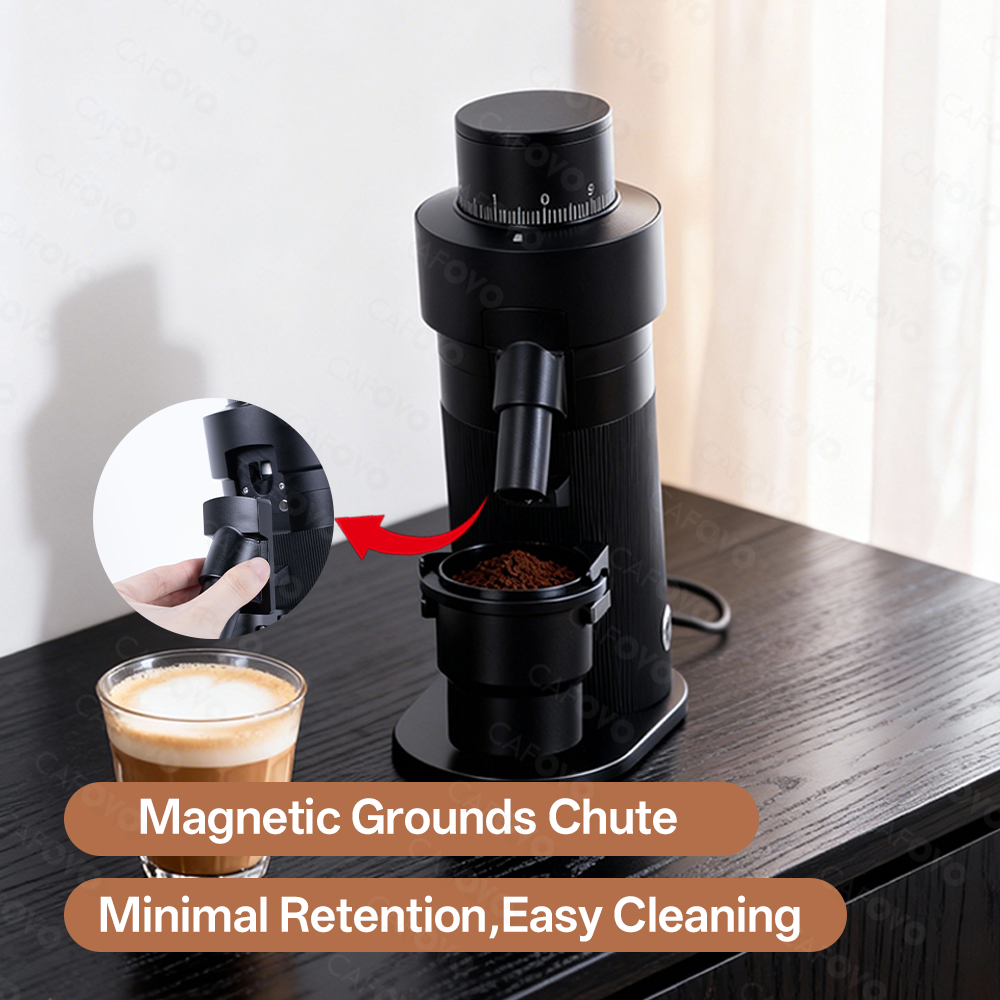 CAFOVO FR-G564F Professional Flat Burr Coffee Grinder