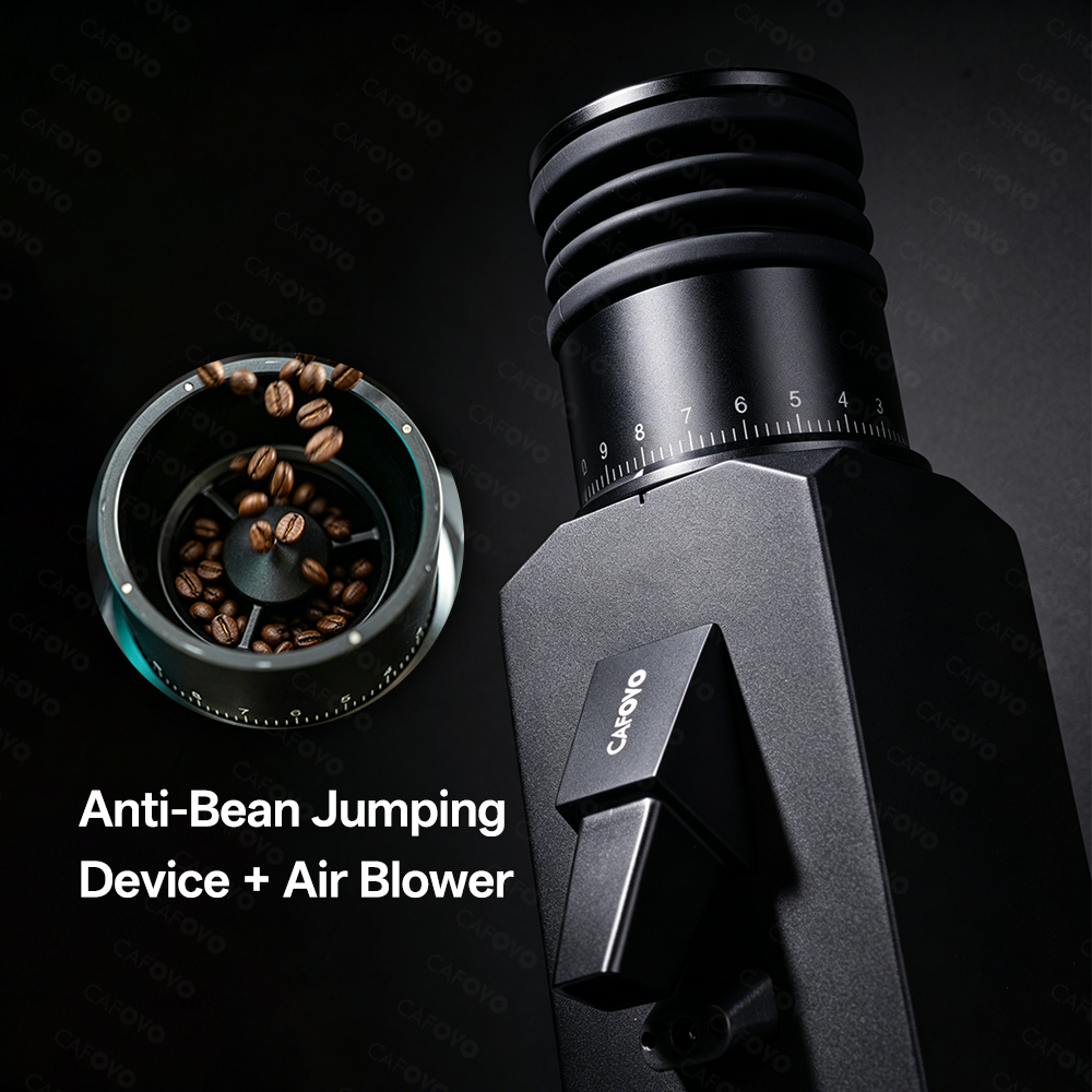 CAFOVO FR-G255CV Electric Coffee Grinder With 55mm 7-Core Conical Burr For Espresso American Coffee