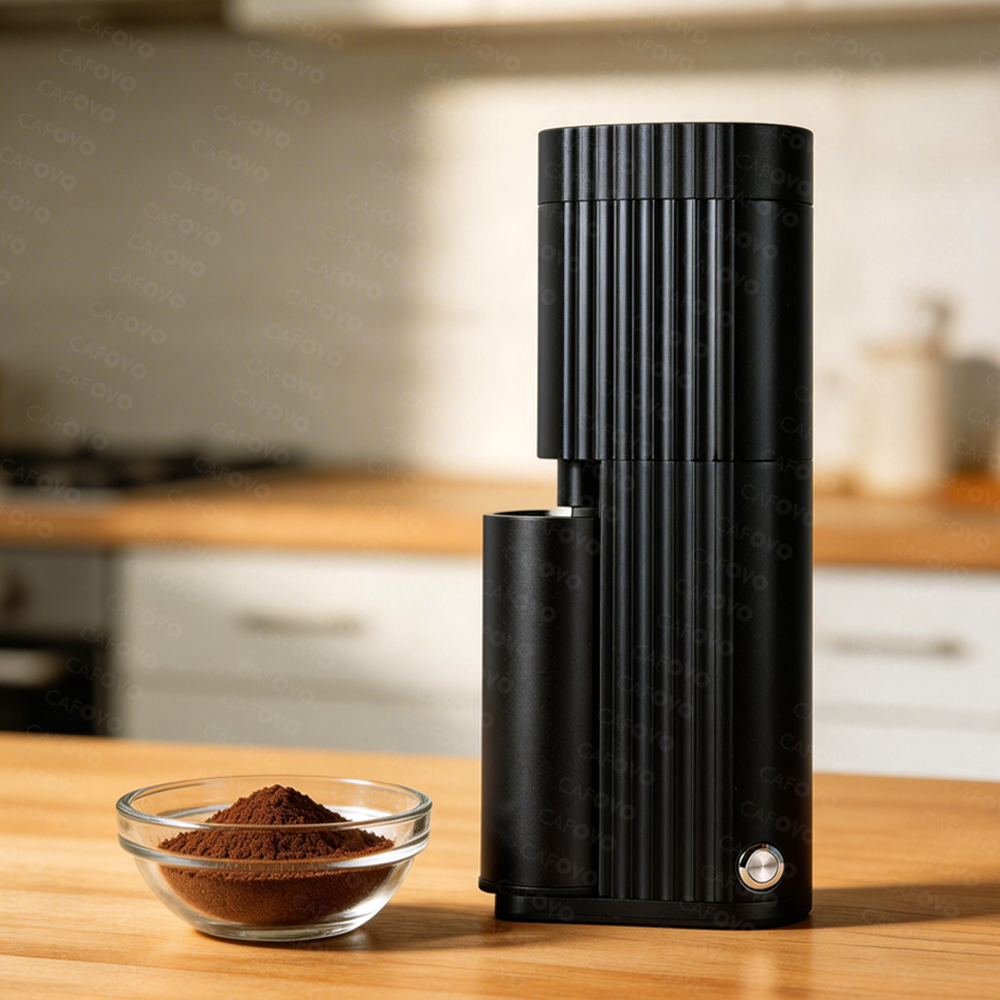 CAFOVO FR-G448C 48mm 7-Core Stainless Steel Burr Electric Single-Dose Coffee Grinder