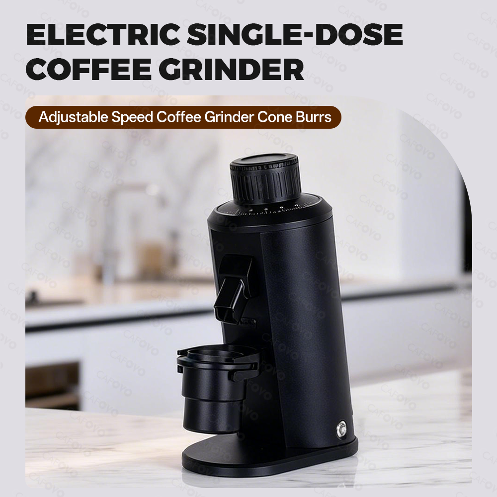 CAFOVO FR-G155CV Electric Coffee Grinder With 55mm 7-Core Stainless Steel Conical Burr For Espresso American Coffee