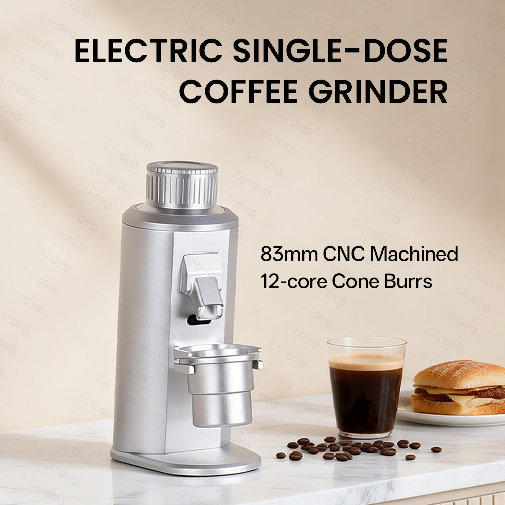 CAFOVO FR-G183C 83mm Conical Burr Electric Single-Dose Coffee Grinder