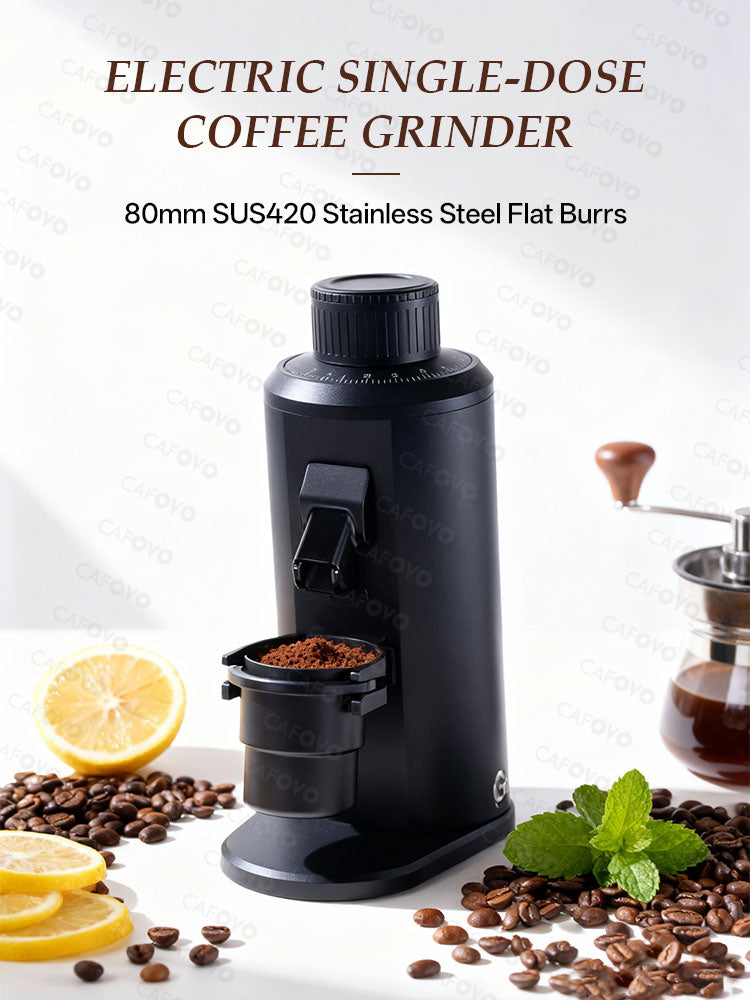 CAFOVO FR-G180FV 80mm Flat Burr Coffee Grinder