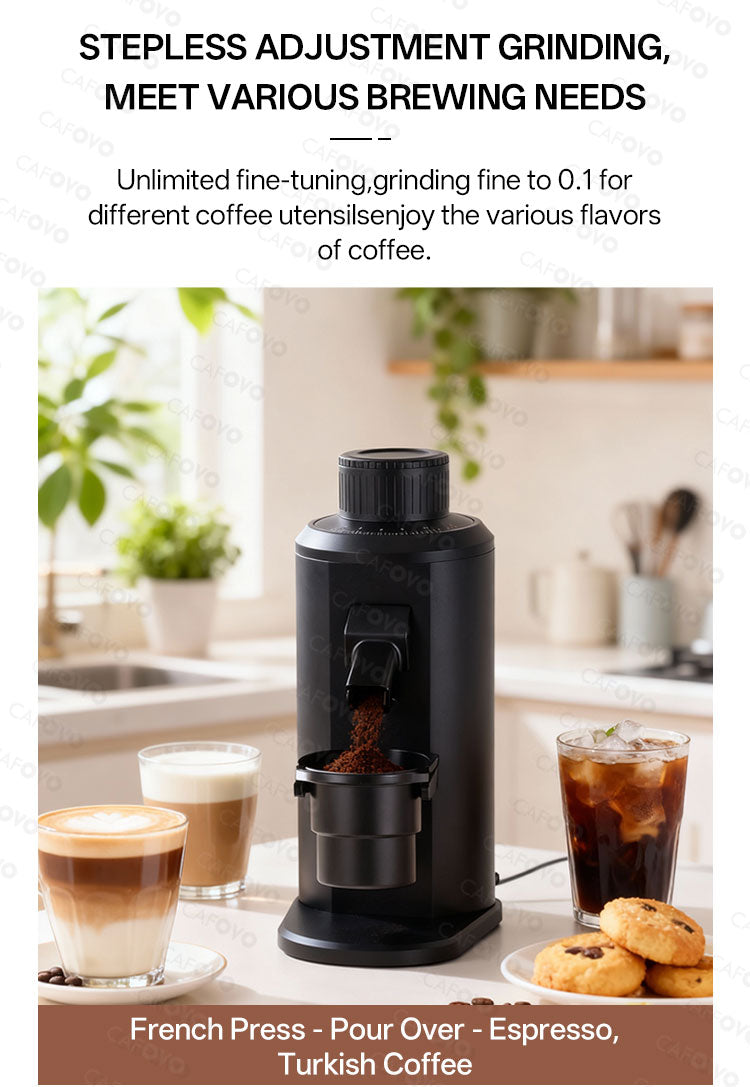 CAFOVO FR-G180FV 80mm Flat Burr Coffee Grinder