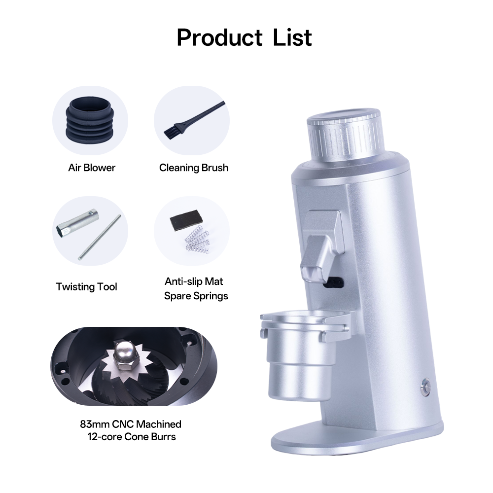 CAFOVO FR-G183C 83mm Conical Burr Coffee Grinder