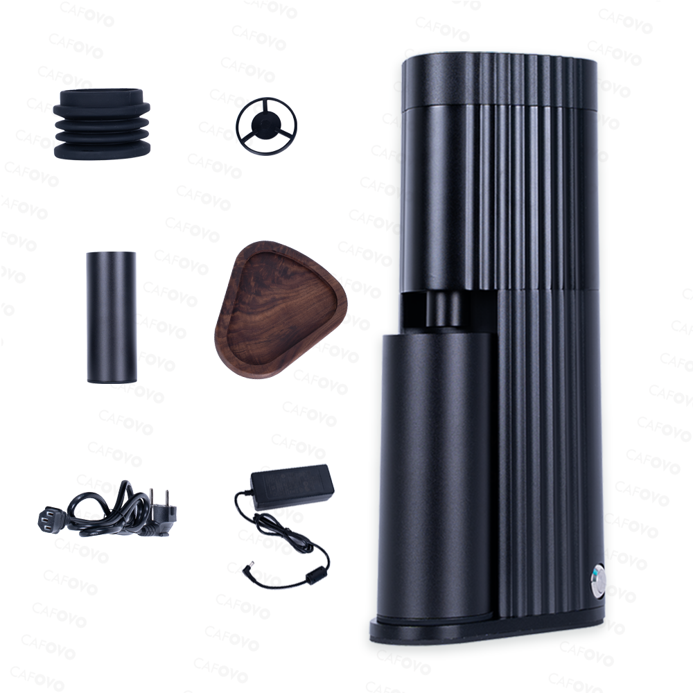 CAFOVO FR-G448C 48mm 7-Core Stainless Steel Burr Electric Single-Dose Coffee Grinder