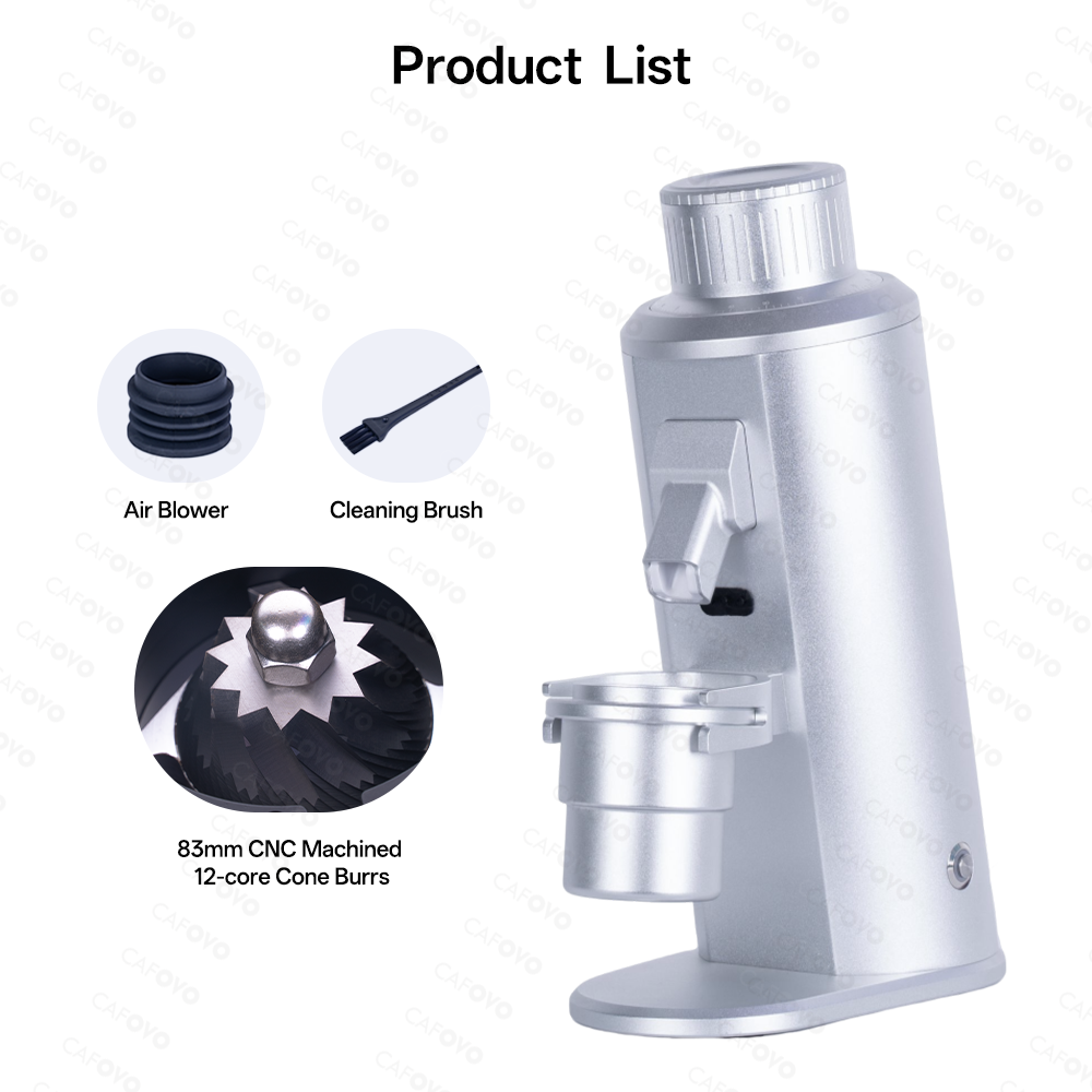 CAFOVO FR-G183C 83mm Conical Burr Electric Single-Dose Coffee Grinder
